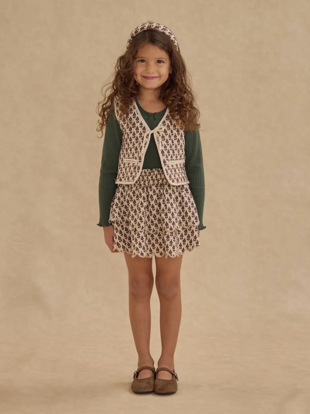 Rylee + Cru Rose Mini Skirt in Harvest Floral